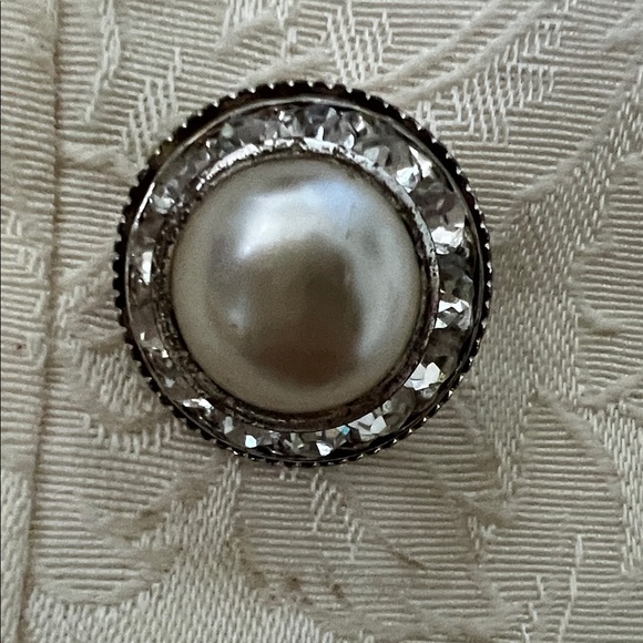 Vintage Nah Nah Collections Cream Lace Blouse Jacket Scalloped Collar 80s - Picture 5 of 6